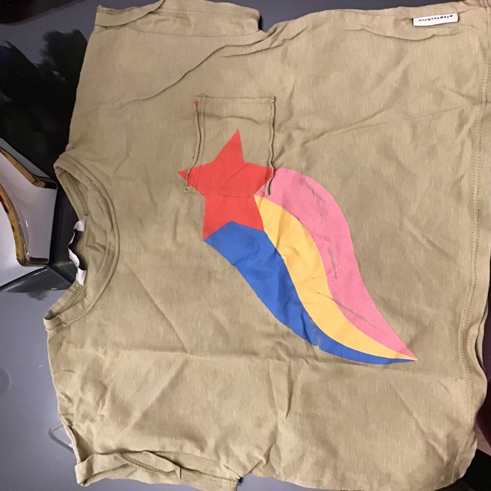 Piupiuchick kids T-shirt with Colorful Star Design